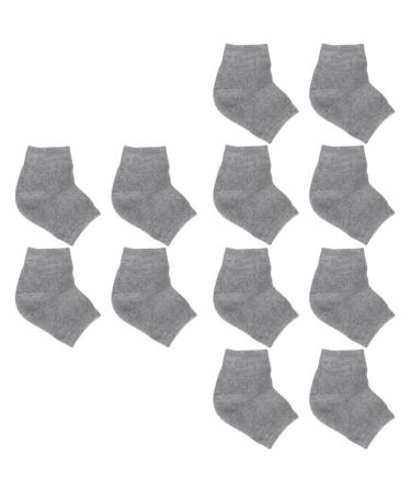 FOMIYES 6 Pairs Dry Feet Socks Rough Calluses Socks Gel Heel Sleeves Feet Repair Socks Heel Moisturizing Socks Stocking Stuffers for Guys Mens Socks Anti Cracked Feet Ankle Socks Man