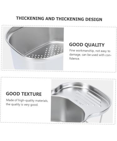 CIYODO 1pc Drain Basket Storage Baskets Hamper Fruit Washing Basket Sink Storage Rack Vegetable Corner 22X13CM - Buy Online on GoSupps.com