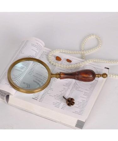 Lightweight Magnifying Glass Hand-Held 5X Magnifying Glass with High-Definition Lens for Reading Identification Watch Repair Lofty Ambition - Buy Online on GoSupps.com