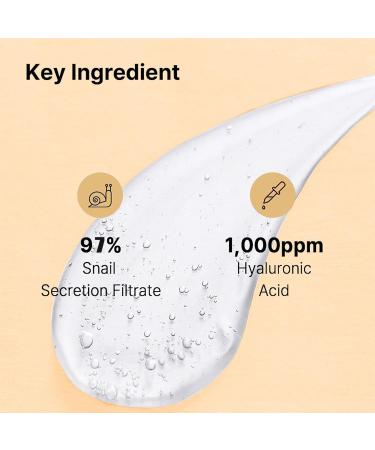 Snail Mucin Serum - Snail Mucin Essence - Hydrating Snail Mucin Moisturiser - Skin Repair Face Serum - Hyaluronic Acid Serum for Face - Dark Spot Correcting Glow Serum for Repair Dull and Damaged Skin - Buy Online on GoSupps.com