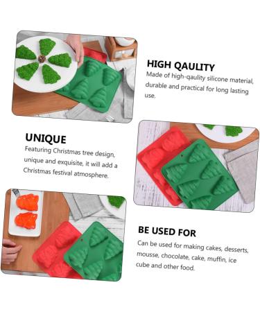 Alipis Christmas Baking Molds Silicone Molds Biscuits Dessert Bakeware Santa Claus Cake Mold Fudge Set - Buy Online on GoSupps.com