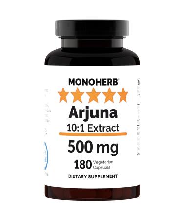MONOHERB Arjuna Extract 500 mg - 180 Capsules