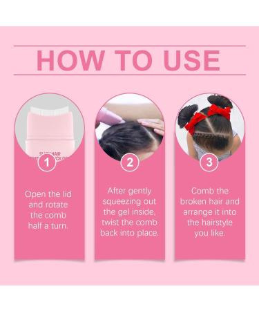 Hair gel for kids hair wax stick with comb hair gel for kids fix baby hair Sleek Bun Gel - Buy Online on GoSupps.com