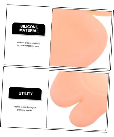 FRCOLOR 5 Pairs Silicone Ballet Pointed Toe Pads | Dance Shoe Forefoot Protectors - Comfortable & Durable - Buy Online on GoSupps.com
