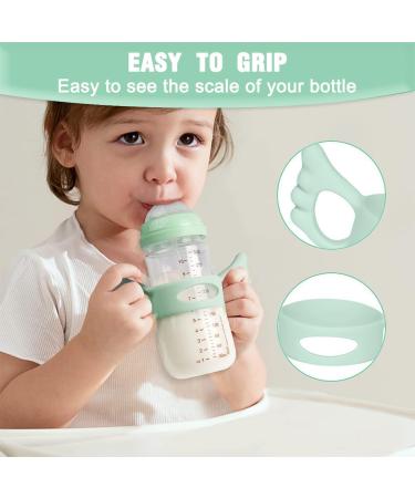 Ingjia Silicone Baby Bottle Handles - 3 Pack | Wide Neck Grip for Small Hands | Comfortable & Durable - Buy Online on GoSupps.com