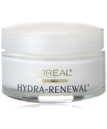 L'Oreal Dermo-Expertise Hydra-Renewal Continuous Moisture Cream Dry/Sensitive Skin 1.70 oz (Pack of 3)