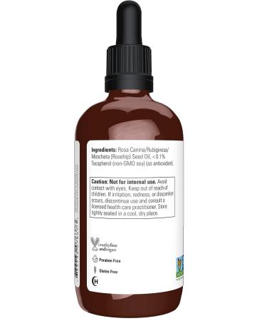 NOW Solutions Rose Hip Seed Oil 100% Pure 4oz - Nourishing Facial Care Vegan Formula with Child-Resistant Cap - Buy Online on GoSupps.com
