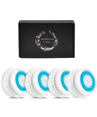 Deep Cleaning Facial Brush Heads - 4 Pack Replacement for All Skin Types - Buy Online on GoSupps.com