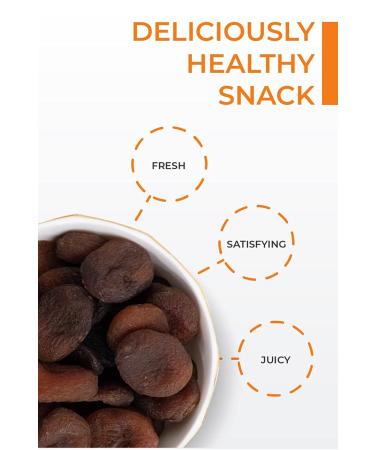 Healthy Plus Foods Natural Dried Apricots 10oz - Sun Dried, Sulphur-Free, No Sugar Added | Resealable Bag - Buy Online on GoSupps.com