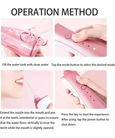 Buy Cordless Flosser Teeth Cleaner | USB Rechargeable Oral Irrigator | Travel-Friendly IPX7 Waterproof | 3 Modes & 2 Jet Tips | 360 Rotating Nozzle - Buy Online on GoSupps.com