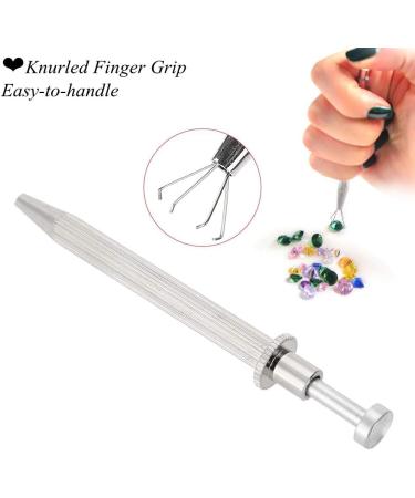 Stainless Steel Bead Grabber Diamond Holder Gem Holder Pick-up Tool Prong Holder Beads Diamond Catcher Diamond Gem Tweezers 4 Prongs Gem Tweezer Prong Pick-up Holder Eyeglass Repair - Buy Online on GoSupps.com
