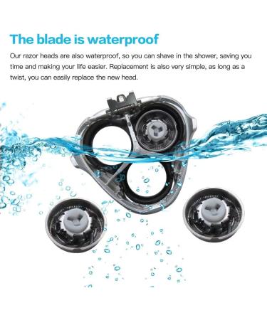 Buy New Upgraded SW-S7105 Replacement Shaver Head - 3-Blade Compatible with Sweet-LF Waterproof Electric Razors - Wet & Dry Shaving with Cleaning Brush - International Shipping Available - Buy Online on GoSupps.com