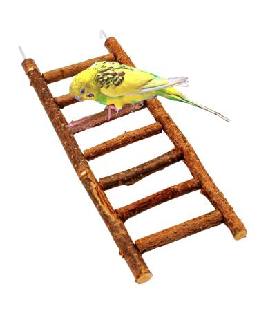 Great bird ladder made of delicious natural wood |Head without glue |Wellensing toy |Ideal for budgie nymphic canary