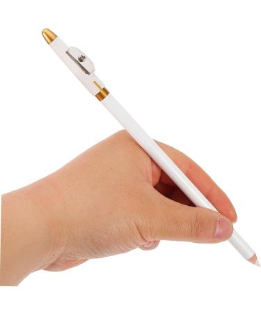 DRESSOOS 12pcs Eyebrow Pencil Sharpener Wood Brow Pencil Wood Eyebrow Pencil Women Brow Pencil White Wooden - Buy Online on GoSupps.com