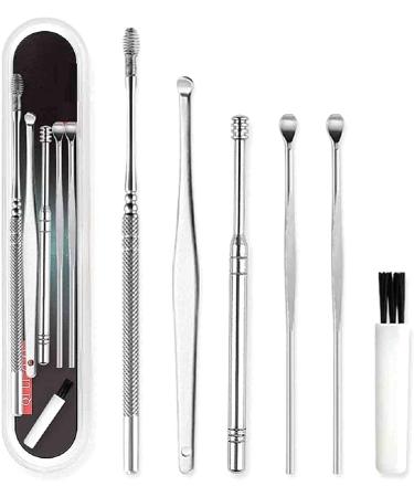Earwax Removal Tool Innovative Spring Ear Wax Cleaner Tool Set Ear Wax Removal Kit with Storage Box and Cleaning Brush Ear Curette Cleaner Unisex - Buy Online on GoSupps.com