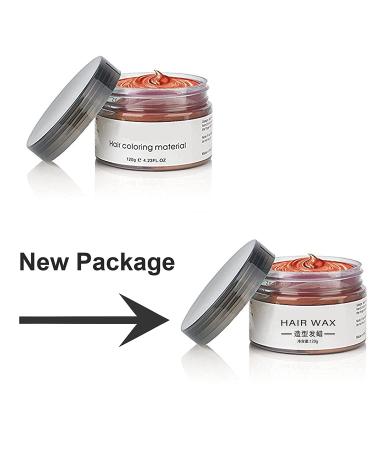 MOFAJANG Unisex Hair Color Dye Wax Styling Cream Mud - 4.23 OZ Natural Temporary Hairstyle Pomade (Orange) | Perfect for Halloween, Parties, and Cosplay - Buy Online on GoSupps.com
