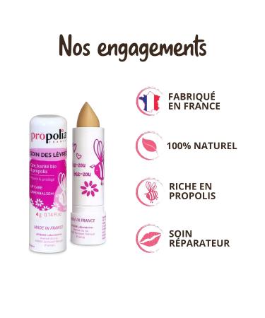 Propolia Organic Lip Care Stick - Natural Moisturizing Lip Balm for Healthy Lips | International Shipping Available - Buy Online on GoSupps.com
