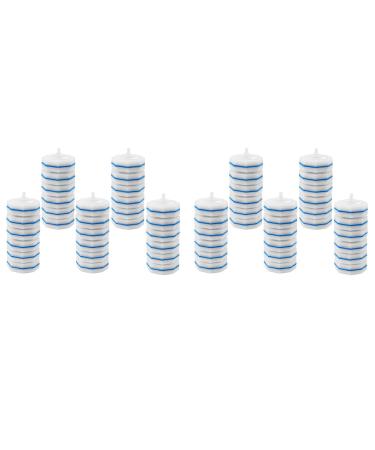 LINGLOUZAN Disposable Toilet Cleaning System Disposable Toilet Flushable Refill Brush Flushable Refills 60Pcs