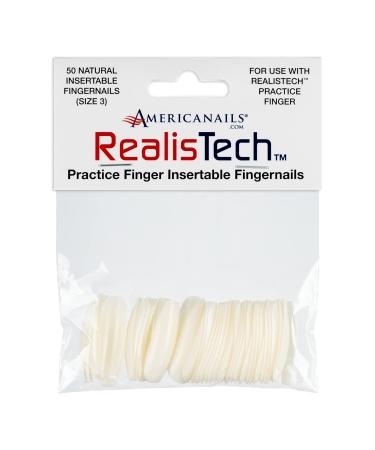 Americanails RealisTech Practice Finger Insertable Fingernails 50ct 50 Count
