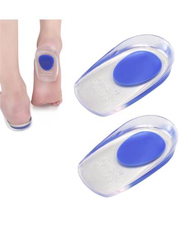 Neoreser 1 pair of heel spur inserts gel heel pillow heel cushion silicone heel shell orthopedic juke insoles for alleviating plantar fasciitis Achilles pain (EU 40-45)