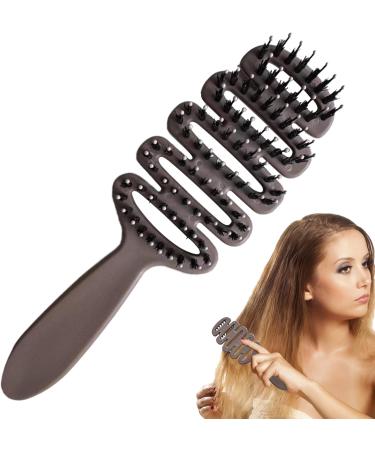 Boar Bristle Paddle Brush Antistatic Hair Brush for Men Wooden Paddle Head Massager Frizz Control Care Brush for Women Relaxing Hair Arrow Tool for Daily - Buy Online on GoSupps.com