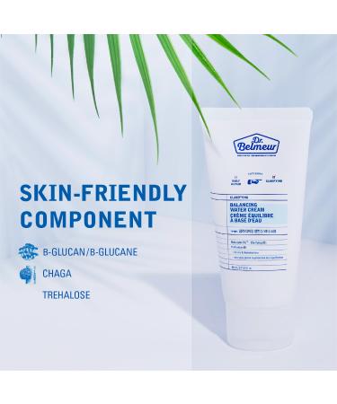 Clarifying Balancing Water Cream - Lightweight Hydrating Moisturizer Oil-Moisture Balance Fragrance-Free Korean Skin Care (2.7 fl oz) - Shop Internationally - Buy Online on GoSupps.com
