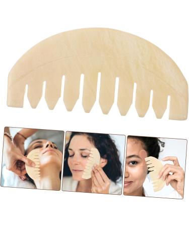 Stewart Jade Comb - Scalp Massage Gua Sha Hair Tool | Wooden Body Massage Comb | Creative & Simple Massage Device for Relaxation - Buy Online on GoSupps.com