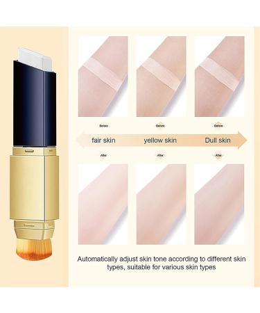 WRANBAO Color Changing Foundation Stick 2in1 Foundation Stick with Brush Hydrating Double Head Concealer Full Coverage Concealer Lightening Sweat and Water Resistant 2 Pack Natural 2 Pack Natural - Buy Online on GoSupps.com