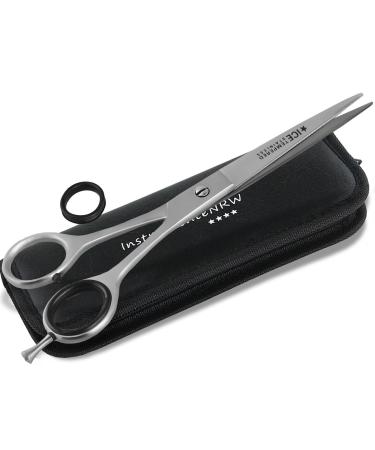 Premium hairdressing scissors with micro toothing instrument rw or Solingen with storage case (No. 8 7 inches 2 x microphot) 2 pieces (1-pack) Japanese