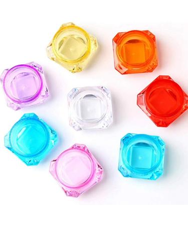 Desikixudy Cosmetic Sample Container Plastic Clear Cosmetic Pot Jars with Screw Cap Lid for Eye Shadow Nails Powder Jewelry - Buy Online on GoSupps.com