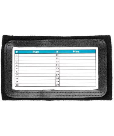 10 Pack Youth Triple Window Playbook QB Wristband - Ideal for Football, Baseball & All Sports - Black - Buy Online on GoSupps.com
