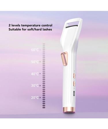2 in 1 Rechargeable Heated Electric Lash Curler with Hair Dryer for Long Lasting Lifting Fits Most Eye Shapes - Buy Online on GoSupps.com