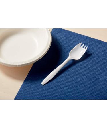Georgia-Pacific Dixie 5.75" Medium-Weight Polypropylene Plastic Spork by PRO   White  CMP21C  (Case of 1 000) Unwrapped - Buy Online on GoSupps.com