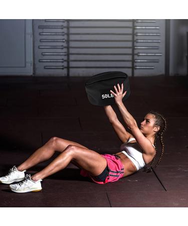 LILYPELLE 200LB Heavy Duty Training Sandbag for Fitness, Cross Training, Military Conditioning - Black - Buy Online on GoSupps.com