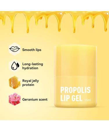Propolis Lip Gel Hydrating Lip Balm Nourishing Lips Butter Long-Lasting Moisturising Lip Balm East To Use For Lip Care - Buy Online on GoSupps.com