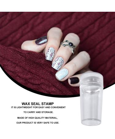 4-Piece Transparent Handle & Lid Silicone Seal Nail Stampers | DIY Nail Art Printer Tool | Manicure Kits for Kids & Adults - Buy Online on GoSupps.com