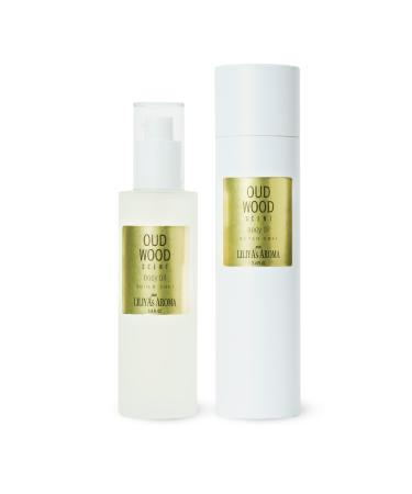 Liliya's Aroma Body Oil Oud Wood - Super Soft Skin - Perfume Oil for Women and Men 3.4 Fl. Oz
