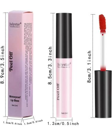  Katutude 6 Pack Peel Off Lipstick for Girls Waterproof Long Lasting Matte Liquid Waterproof Non-stick Lipstick for Girls Women - Buy Online on GoSupps.com