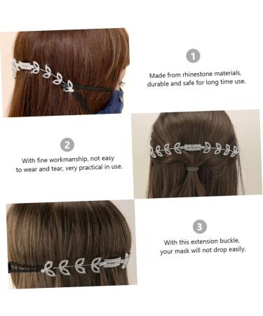 Clispeed Rhinestone Ear Bracket | 3-Setting Mask Strap & Headgear Extension | Elastic Braces - 19x6cm - 3pcs - Buy Online on GoSupps.com