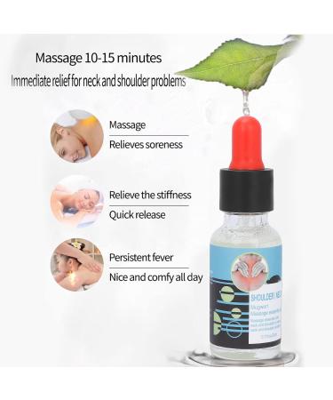 Natural Plant Oil for Neck & Shoulder Pain Relief | 20 ml Massage Oil - International Shipping Available - Buy Online on GoSupps.com