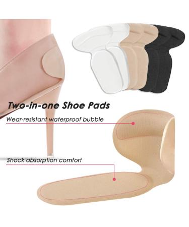 12 Pairs Heel Grips | High Heel Pads & Forefoot Cushion Inserts for Loose Shoes - AIFUDA Foot Care Protector - Buy Online on GoSupps.com