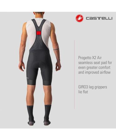 Castelli Mens Endurance 3 Bibshorts XL - Black & White | Premium Cycling Shorts for Ultimate Comfort - Buy Online on GoSupps.com