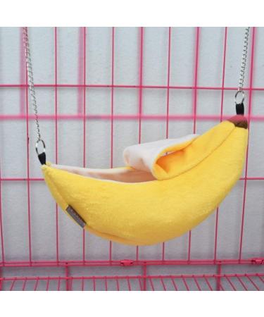 Banana Hamster Bed House Hammock Small Animal Warm Bed House Cage Nest Hamster Accessories for Sugar Glider Hamster Small Bird Pet - Buy Online on GoSupps.com