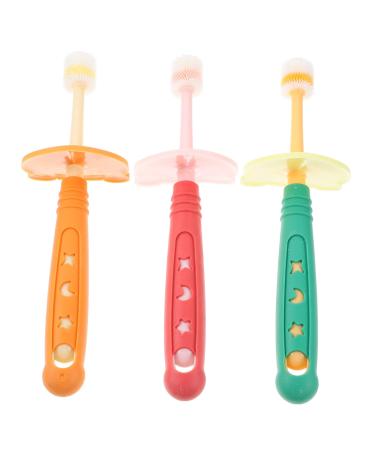 Beaupretty 3pcs Toothbrush Tooth Cleaning Brush Teeth Cleaner Detergent Nano-material