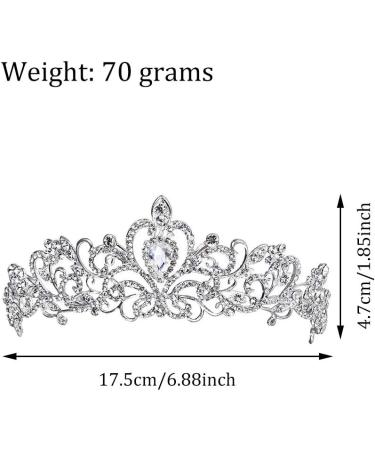 Pearl Butterfly Crown Tiara | Crystal Princess Headband & Bridal Jewelry for Girls & Women - Perfect for Birthdays & Weddings - Buy Online on GoSupps.com