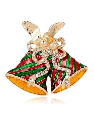 Pin Jewelry Gifts for Women Cute Inlaid Rhinestone Christmas Brooches for Women Creative Colorful Boots Snowman Pins Party Accessories Sweater Jewelry Brooches & Pins