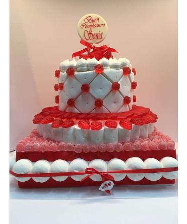 Momenti Gommosi Quilted pattern cake