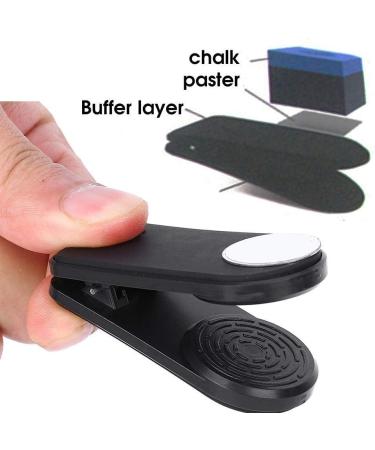 Heitune Portable Mute Billiard Chalk Holder Clip - Professional Snooker Accessory - Black | International Shipping Available - Buy Online on GoSupps.com