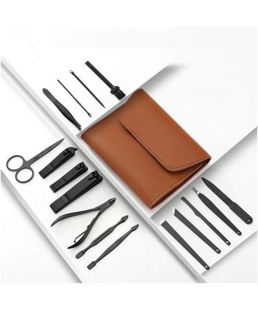 Nail Clipper Set Men's Special Carbon Steel Set Black Ear Pick Tool Household Pedicure Nail Scissors Beauty Nail Tool Set (Color : C)(Color:Grey) - Buy Online on GoSupps.com