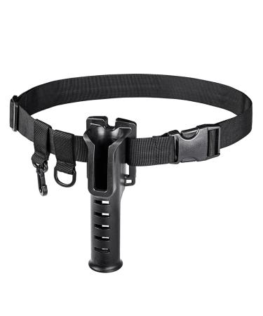 1PC Fishing Waist Belt Adjustable Fishing Support Stand Up Harness Waist Rod Pole Holder Black